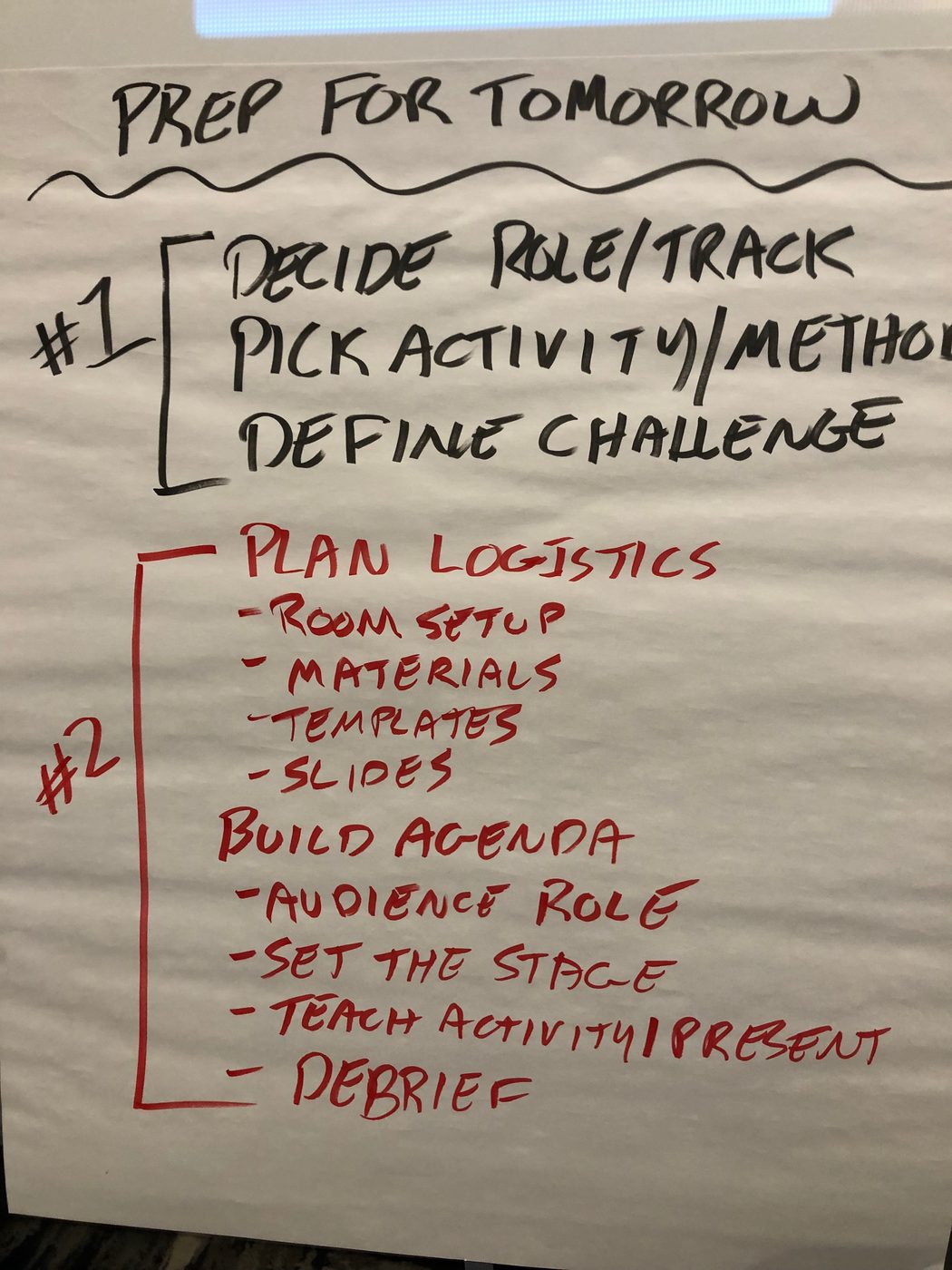 Physical workshop trace 107